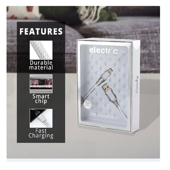 Type C Smart Chip Fast Charger Silver NWT - Picture 4 of 14